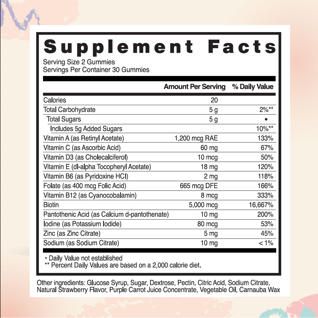 Everher Hair Vitamins Gummies - 3 Months