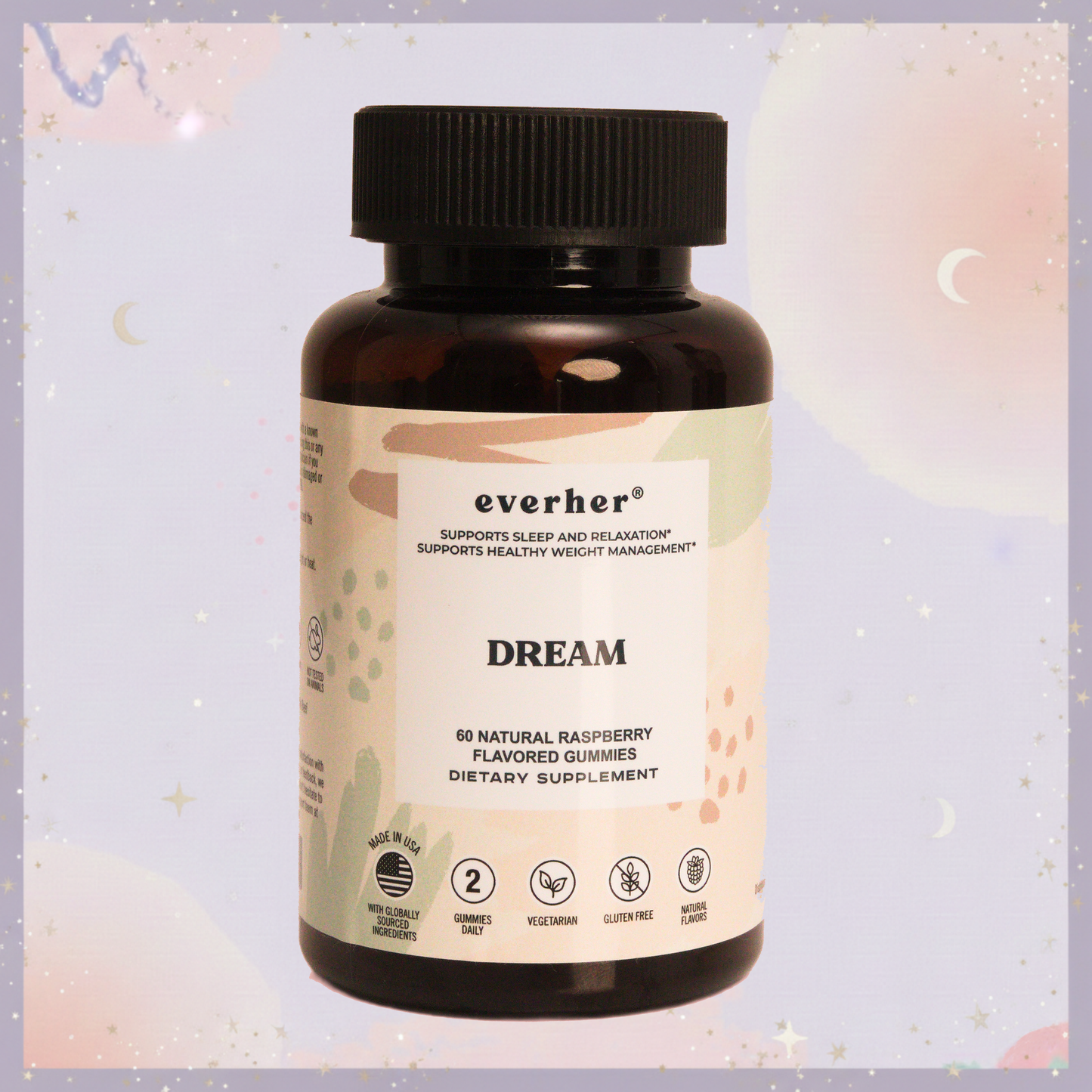  دريم - حلوى جيلاتينية لدعم النوم - عبوة تكفي لشهر واحد